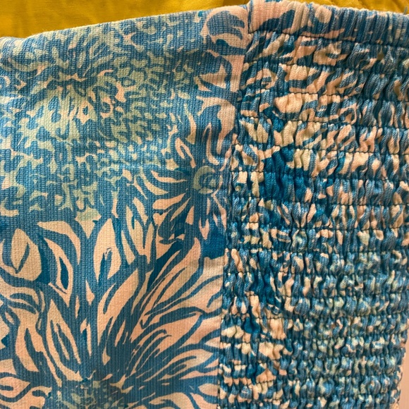 Lilly Pulitzer Blue and White Floral Mini Skort Dress, Size 2 - Picture 9 of 15